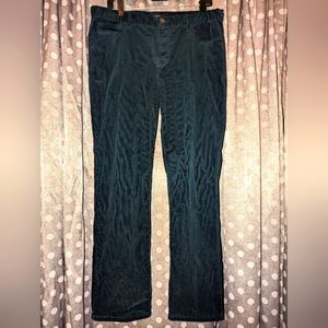 CHAPS Dark Green Ribbed Corduroys 14